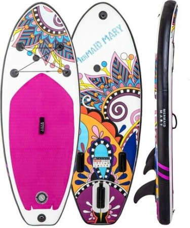 Надувная детская SUP-доска Mermaid Mary Kids Music 210х80х15 см  Надувная детская SUP-доска Mermaid Mary Kids Music 210х80х15 см